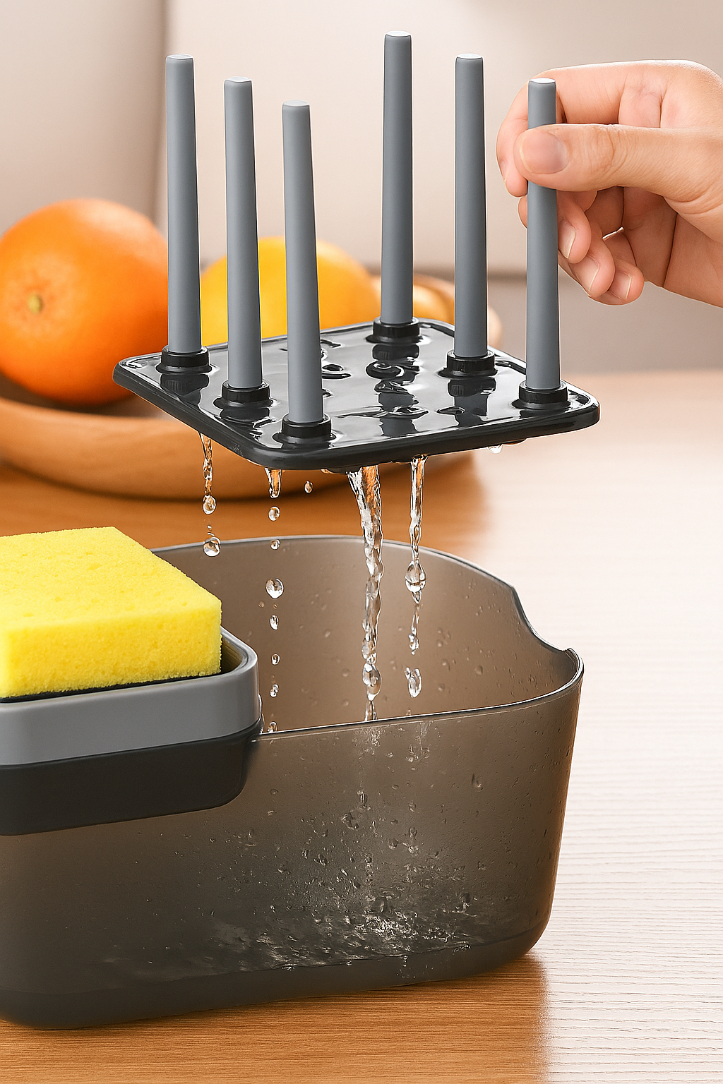 Fregalux® – Dispensador de Lavaloza 3 en 1 para Cocina